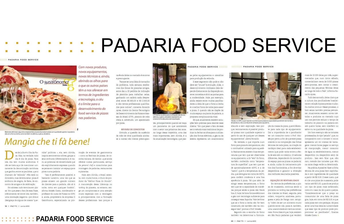 [Chef Moisés Costa em Entrevista pela Revista PADARIA FOOD SERVICE]